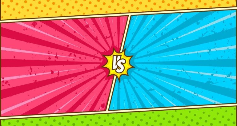 comic versus vs background template